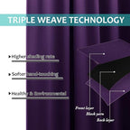 NICETOWN 100% Blackout Curtains 2 Panels - Image 6