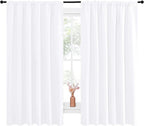 NICETOWN White Curtains, 50% Light Blocking Curtain Panels - Image 2