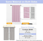 Simplebrand Ava Pink Short Blackout Curtains - Image 7