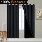 Yakamok 72 Inch Length 100% Blackout Curtains - Image 2