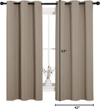 NICETOWN Sleek Blackout Curtains 63 inches Length - Image 10