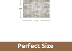 2 x 3 Small Area Rug Indoor Entryway Rug Machine Washable Non Slip Low Pile - Image 2