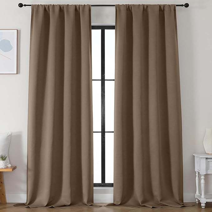 Simplebrand Brown Blackout Curtains by Simplebrand