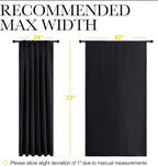 NICETOWN Black Blackout Curtain Blinds - Image 7