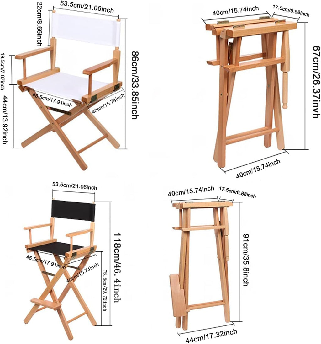 Upone Director Chair Canvas Replacement Cover,M Size (Blue)