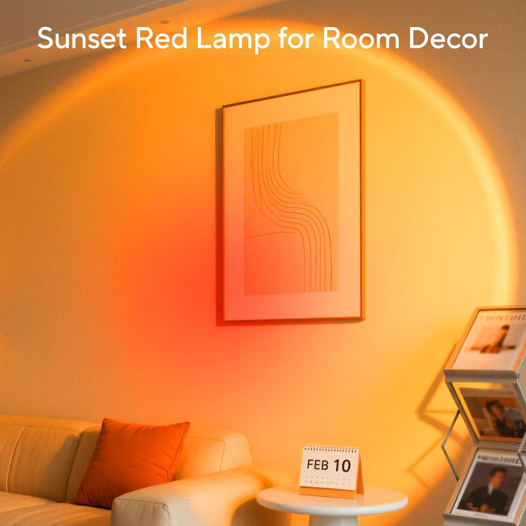 Neroupe Sunset Lamp Projector for Girls, Sunset Red Color Led Night Light