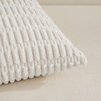 Fancy Homi 4 Packs Pure White Decorative Throw Pillow Covers 20x20 Inch - Image 4