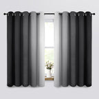 Yakamok Room Darkening Ombre Curtains 63 Inch Length, Light Blocking Grommet by Yakamok