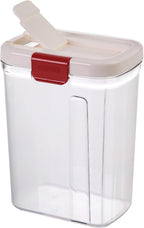 Progressive PrepSolutions Sugar Keeper – Airtight Storage Container for Keeping Sugar Fresh, BPA-Free, 4 lb Capacity, Easy Pour Design, White/red