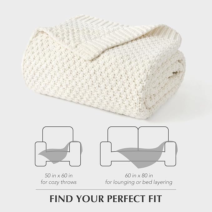 EVERGRACEHOME Chunky Chenille Knit Throw Blanket - Image 9