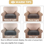 H.VERSAILTEX Velvet Stretch Couch Cushion Cover Plush Cushion Slipcover - Image 6