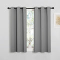 NICETOWN Silver Grey Blackout Curtain Panels by NICETOWN