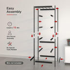 27 Gallon Tote Storage Rack, Heavy-Duty Storage Bin Rack Organizer, 5-Tier Standing Storage Bin Shelves, 250 lb Capacity, Maximize Space for Garage, Warehouse, Utility, 1-Pack (Totes Not Included)