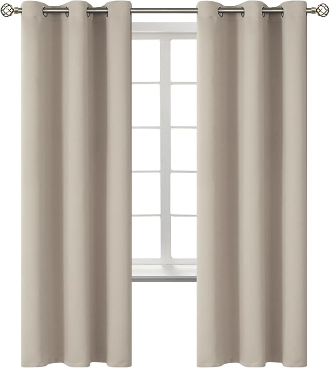 BGment Room Darkening Curtains 72 Inches Long by BGment