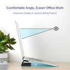 Aluminum Laptop Stand Riser, Portable Cooling Wedge for All Laptops