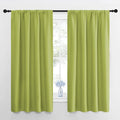 NICETOWN Fresh Green Blackout Curtains 48 inches Long by NICETOWN