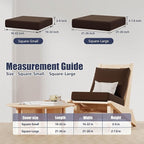 8Pcs Stretch Patio Cushion Covers, Outdoor Couch & Sofa Replacement Slipcovers - Image 2
