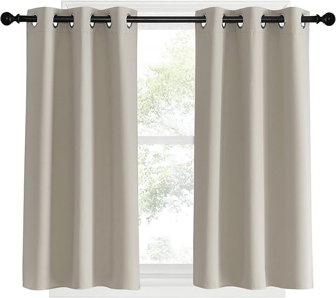 NICETOWN Room Darkening Short Curtain Panels - Image 2