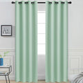 Yakamok Light Sage Green Blackout Curtains by Yakamok