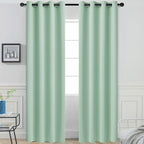 Yakamok Light Sage Green Blackout Curtains by Yakamok