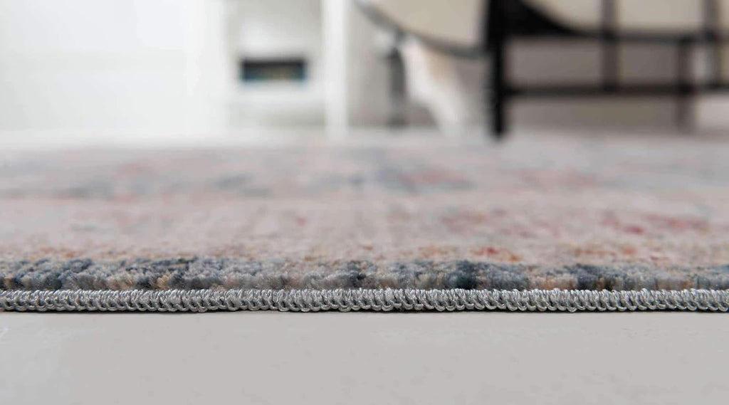 Unique Loom Noble Collection Country, Traditional, Distressed, Vintage, Botanical, Border Area Rug (2' 2 x 3' 0 Rectangular, Blue/Beige)