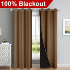 NICETOWN Blackout Curtains 84 inches Long, 2 Pieces, Full Light Blocking Drapes - Image 2