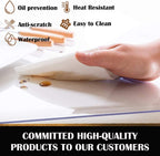 42x96 Inches Clear PVC Table Protector Desk Blotter Mat Vinyl Plastic Tablecloth Wipeable Easy Clean Protective Pad Wooden Furniture Conference Outdoor Tabletop Mat Water& Heat &Dust Resistant 1.5mm