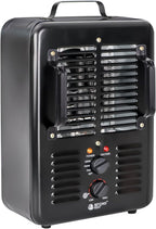 BEYOND HEAT 1500W Milkhouse Space Heater with Thermostat, Black-1 Packs