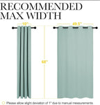 NICETOWN Bedroom Curtain Panels Blackout Draperies, Thermal Insulated Solid - Image 7