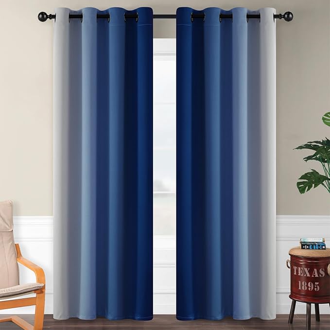 SimpleHome Ombre Room Darkening Curtains - Image 2
