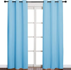 NICETOWN Triple Weave Thermal Insulated Ring Top Blackout Window Curtains - Image 2