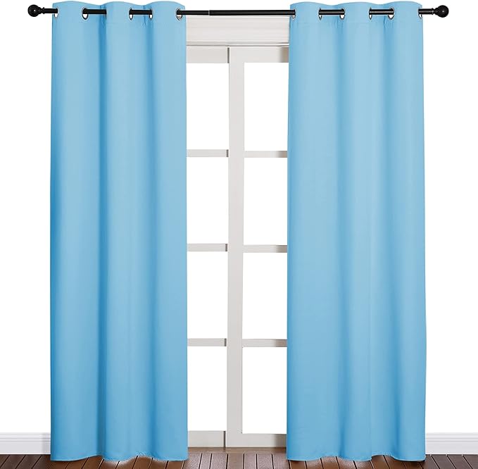 NICETOWN Triple Weave Thermal Insulated Ring Top Blackout Window Curtains - Image 2