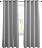 NICETOWN Blackout Silver Grey Living Room Curtains by NICETOWN