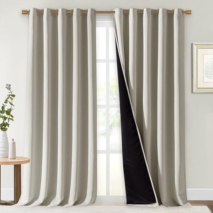 NICETOWN Natural 100% Blackout Curtains by NICETOWN