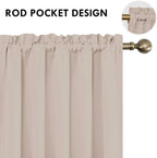 DWCN Blackout Curtains for Living Room Thermal Insulated, Energy Saving & Noise - Image 4