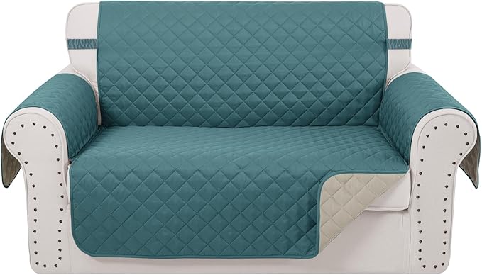 Reversible Loveseat Sofa Covers Couch Cover Furniture Protector by LuxshareHome