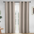 Yakamok Room Darkening Grommet Window Drapes Thermal Insulated Light Blocking by Yakamok