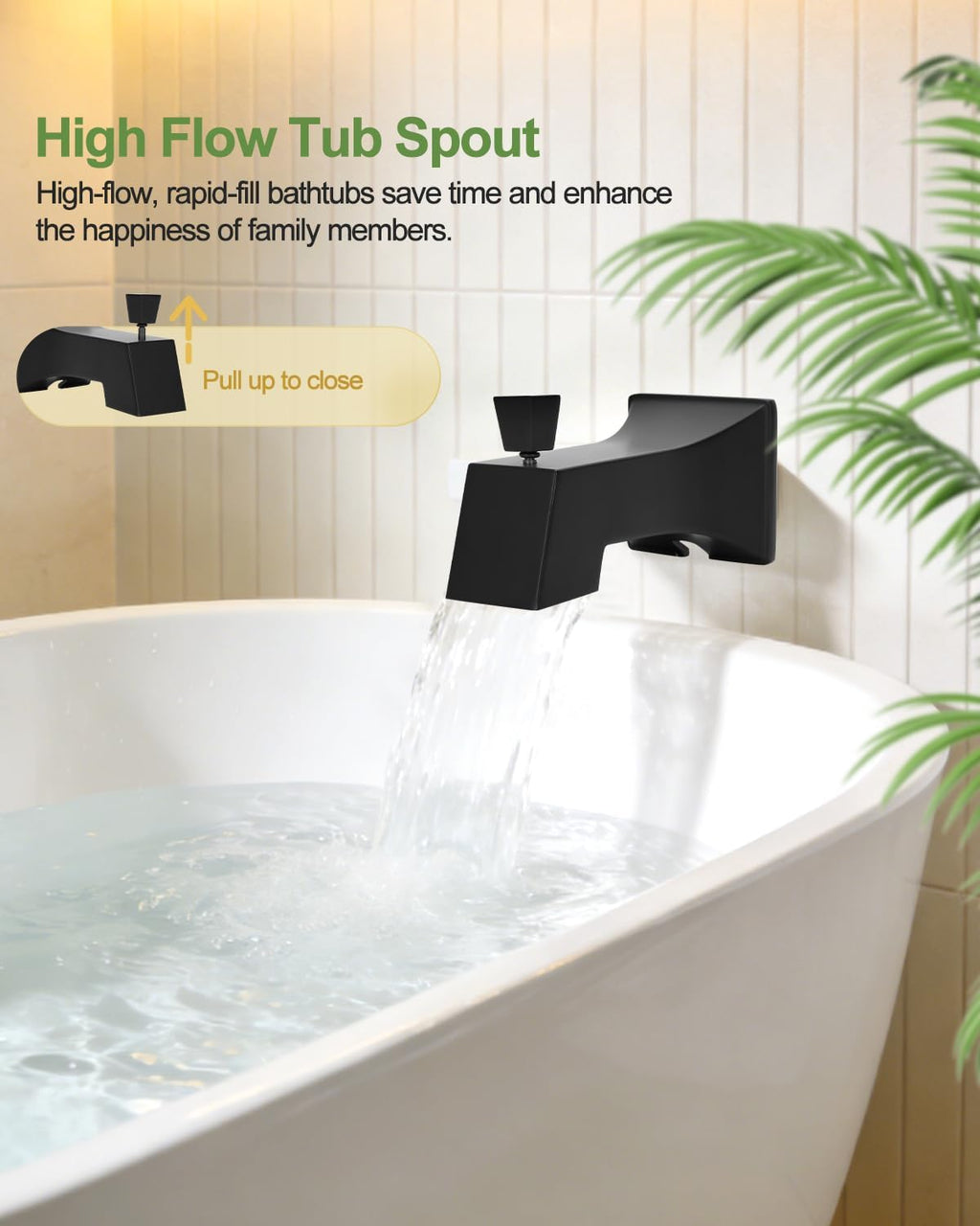 Replacement for Delta Shower Trim Kit 14 Series, 6-Inch Black Shower Head and Handle Set, Includes R10000-UNBXHF Valve and RP46074 Cartridge, Matte Black(with Cartridge and Valve)