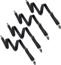 Extend 20" to 78" Adjustable 4-Piece Under Sofa, Mattress, Bed Sheet Fastener, Long Strap Clip Bands BDJ01