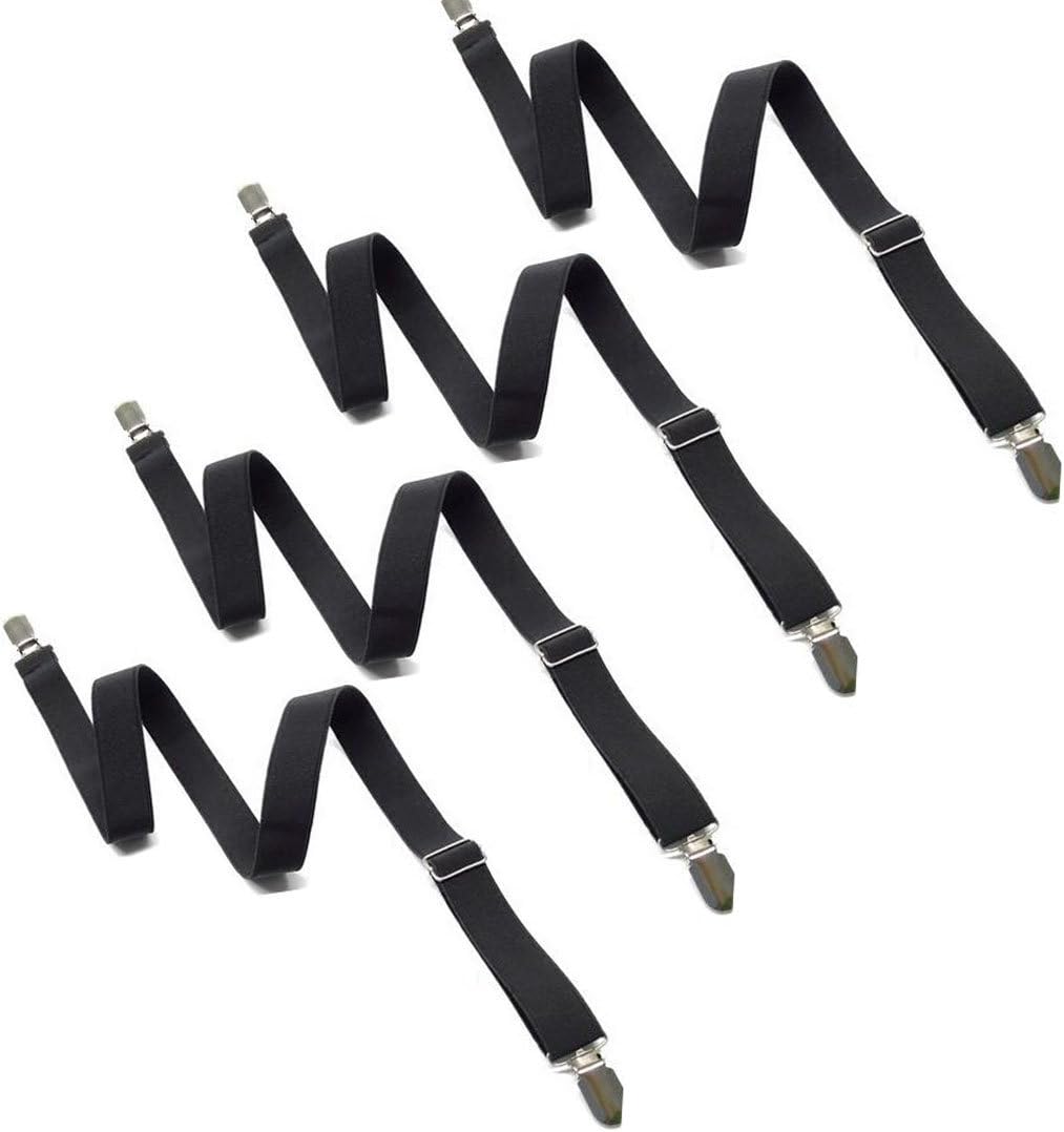 Extend 20" to 78" Adjustable 4-Piece Under Sofa, Mattress, Bed Sheet Fastener, Long Strap Clip Bands BDJ01