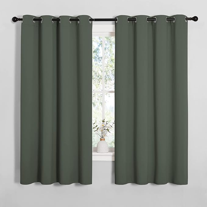NICETOWN Thermal Insulated Curtains Blackout Draperies, Window Treatment Solid by NICETOWN