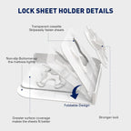 Bed Sheet Holders Lock for Corners - Mattress Sheet Corner Holders Keep Firm Tight in Place Set of 4 (White)