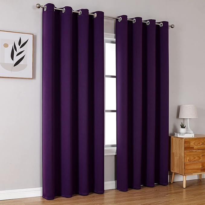 ChrisDowa Blackout Curtains 120 Inches Long 2 Panels Set - Image 6