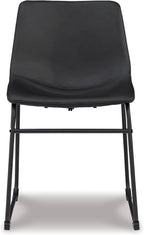 Signature Design by Ashley Centiar Dining Chairs Set of 2, Black