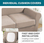 Turquoize 4 Piece Sofa Slipcover Sofa Covers - Image 5