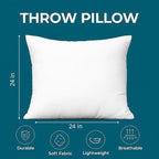 LANE LINEN 24x24 Pillow Inserts - Image 4