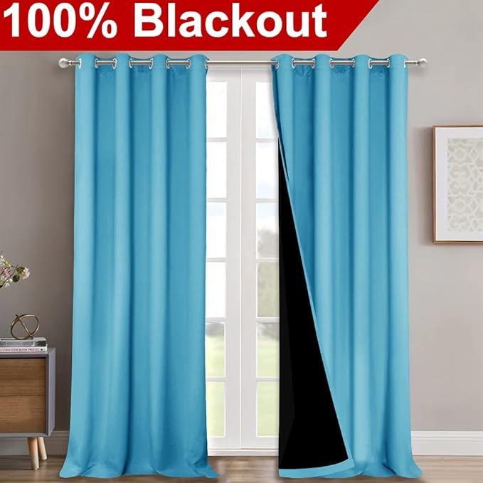 NICETOWN 100% Blackout Curtains - Image 2