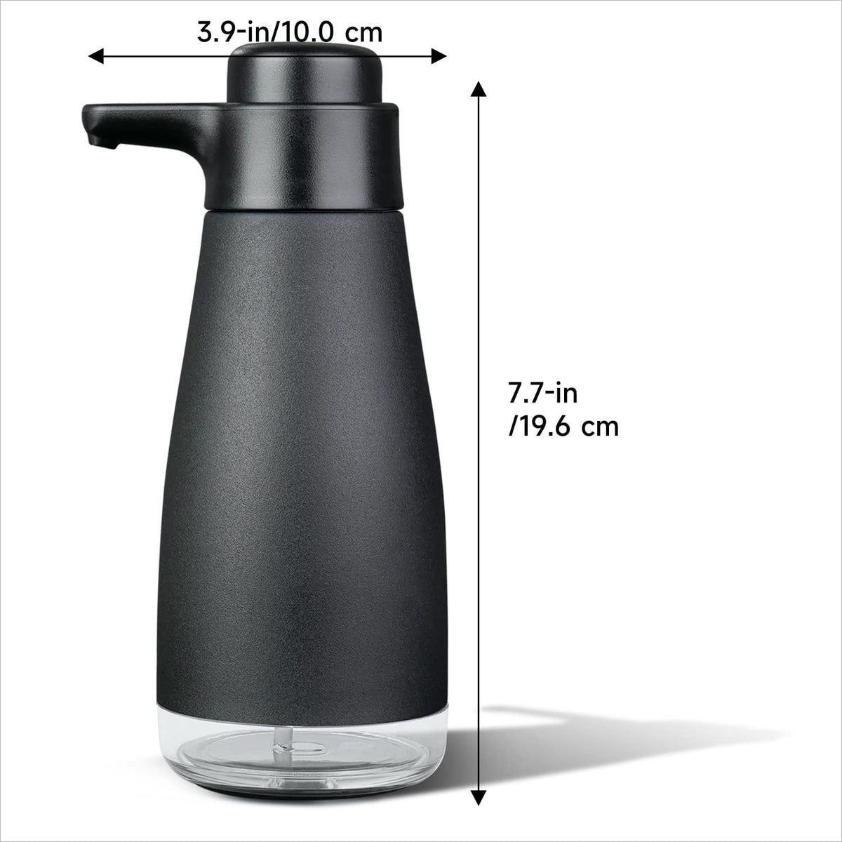 AIKE 15oz Liquid Soap Dispenser for Dish and Hand Soap Matte Black
