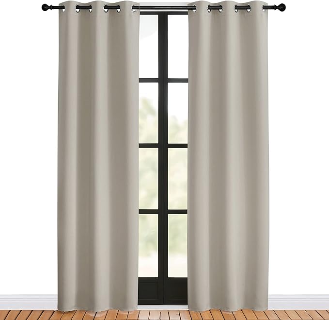 NICETOWN Blackout Curtains for Bedroom, 34 W by 80 L, Thermal Insulated - Image 2