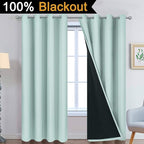 Yakamok 2 Thick Layers Completely Blackout Window Treatment Thermal Insulated - Image 2